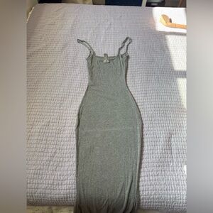 SKIMS Gray Maxi bodycon dress